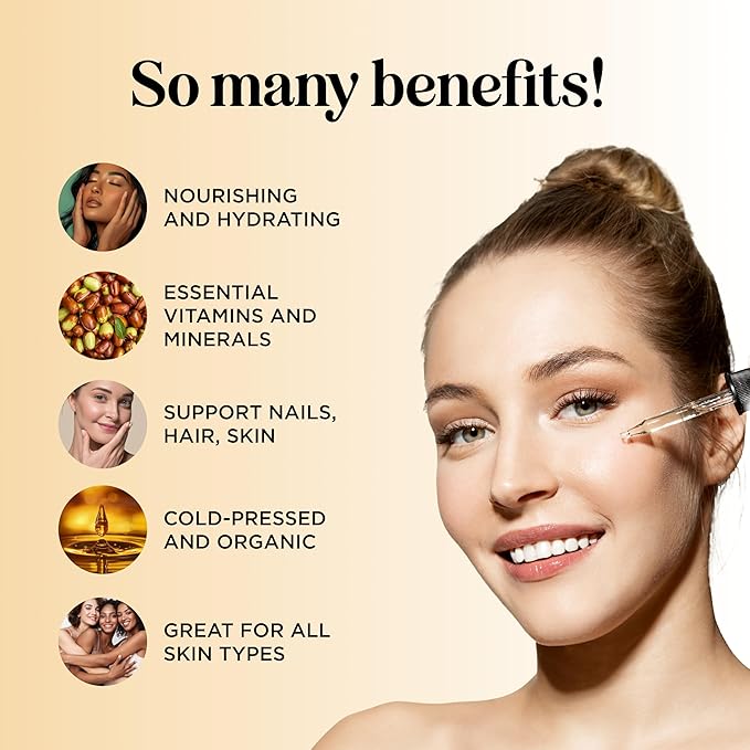 Organic Jojoba Oil Cold Pressed Unrefined - 100% Pure Organic Certified Oil for Skin Hair & Nails - Organic Skin Care & Natural Beauty DIY Carrier Oil - Dermatologist Tested & Non GMO (16 Fl Oz)