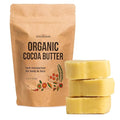 Organic Cocoa Butter Raw Unrefined - Food Grade USDA Certified - for Scars, Stretch Marks Cream - 100% Cocoa Butter Raw Organic for Skin Moisturizer, Lip Balm 8 oz