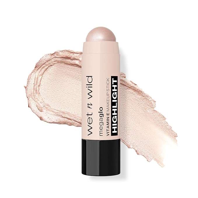 wet n wild MegaGlo Makeup Stick, Buildable Color, Versatile Use, Cruelty-Free & Vegan - When the Nude Strikes