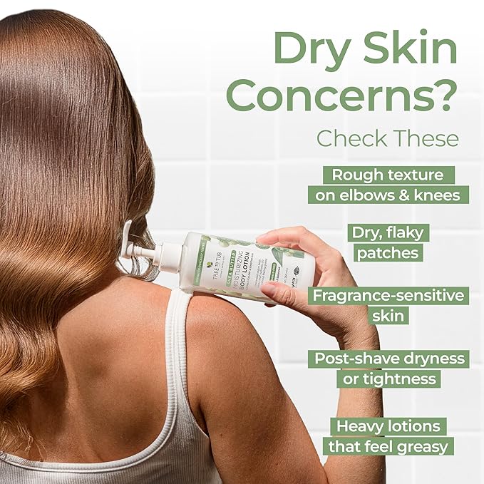 Tree to Tub Unscented Shea Butter Body Lotion for Dry Skin - Fragrance Free Lotion,Vegan Body Moisturizer, Good for Sensitive Skin for both Women & Men 2 Pack