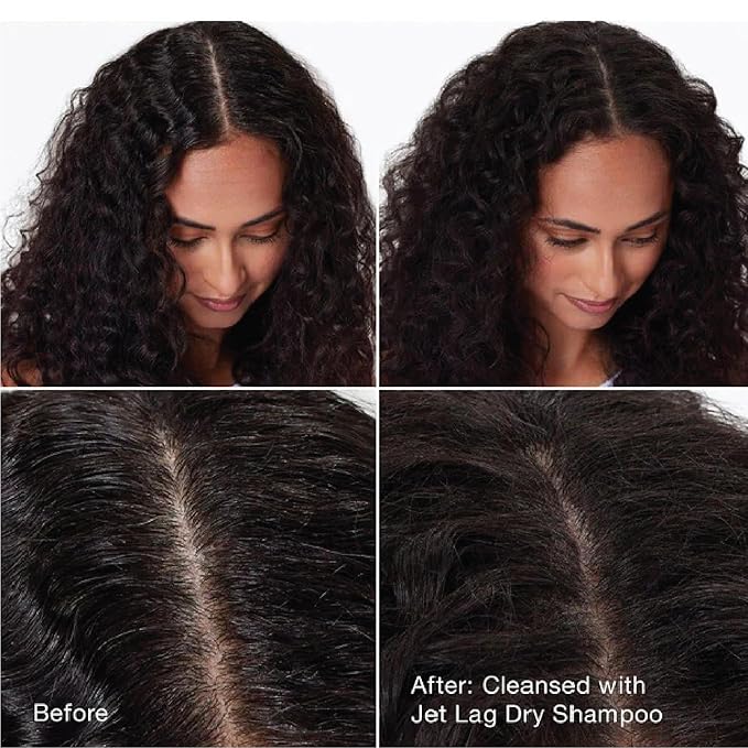 IGK Jet Lag Invisible Dry Shampoo Travel Size | Weightless Buildable Formula+ Finely Milled Volcanic Ash for Lightweight Cleansing and Removing Dirt & Oil | 2.0 Fl Oz (Pack of 2)