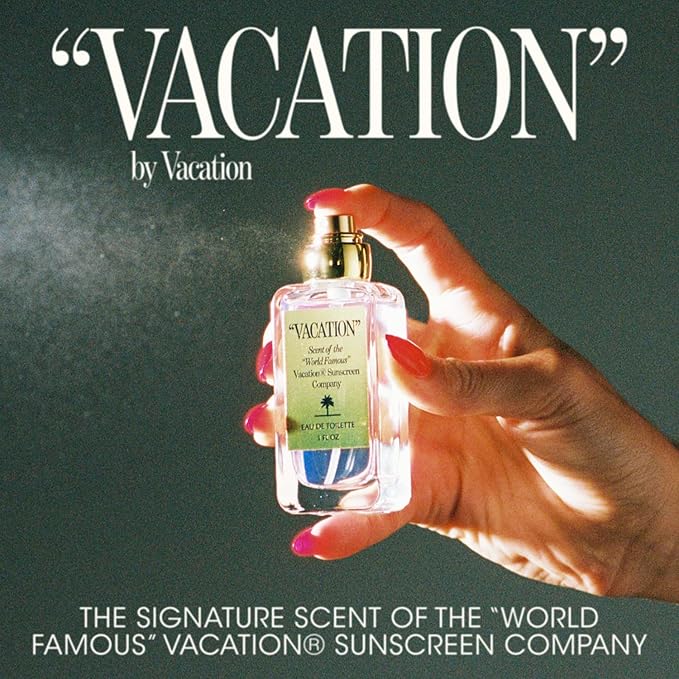 VACATION" & "AFTER SUN Eau De Toilette Duo, Coconut, Aloe Vera, Green Tea & Beach Scent, Signature Summer Fragrances, Unisex, Bundled Perfume Gift Set, 2 x 1 fl oz