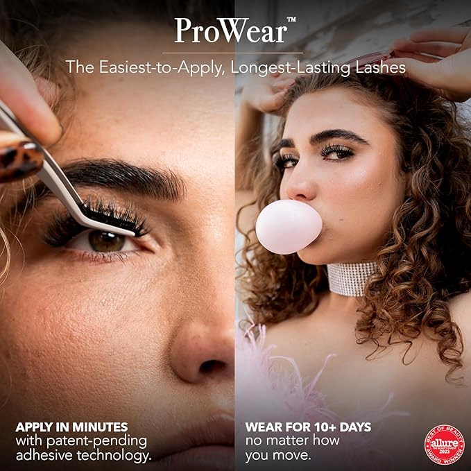 Pro Lash ProWear Professionally Styled Lash Clusters - Easiest to Apply Eyelash Cluster - 10 Day Eyelashes - Waterproof Lashes Clusters - 3 Sets - Volume Luxe Wispy Shorties No. 30 - Black
