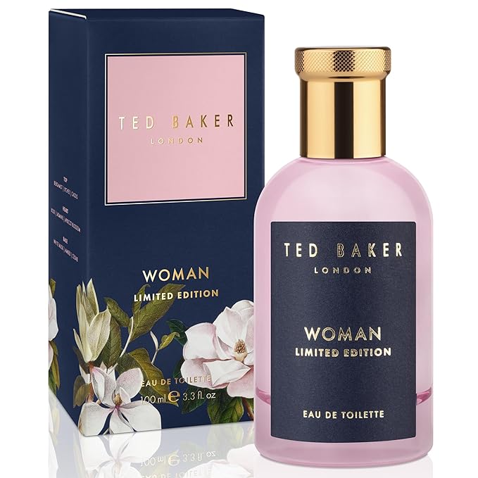 Ted Baker Woman Limited Edition EDT, Delicate and Fresh Scent, Blends of Soft Lily and Delicate Jasmine, Finishing Notes of Amber and Creamy Sandalwood, 3.38 fl oz