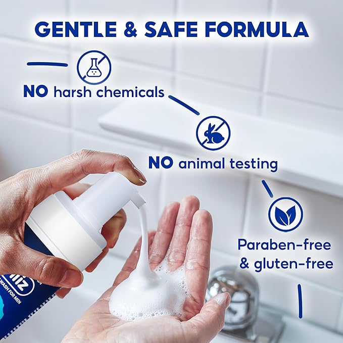 Masculine Foam Classical Intimate Wash for Men, Triple-Barrier Intimate Defense - Soothes, Deodorizes & pH Balanced - Natural Ingredients - Refreshing Cool Sensation 3.38 fl. oz