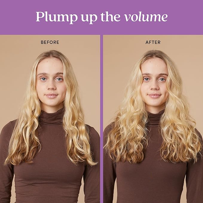 Fable & Mane Moisturizing Volume Spray, Softens and Plumps for Thicker, Fuller Hair. Non-sticky, Heat Protection, Root Lift Spray for Fine Hair