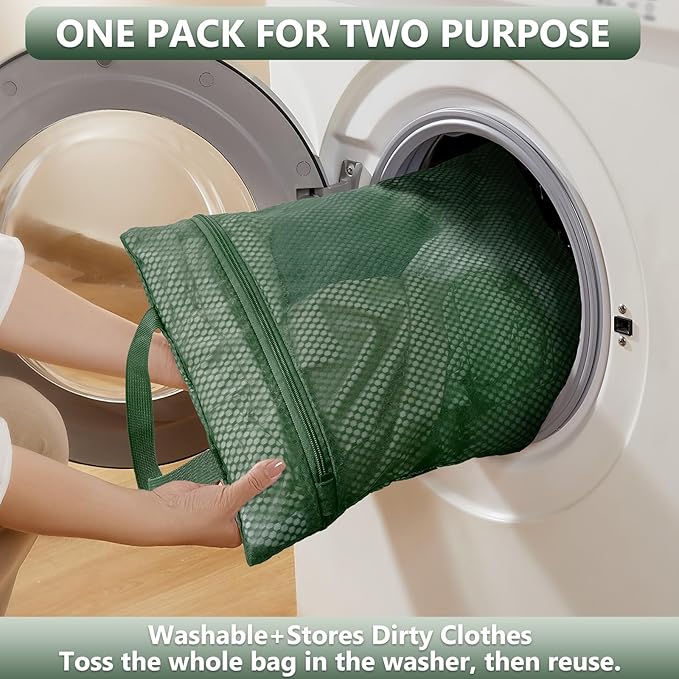 8 Set Packing Cubes for Travel,Christmas Gifts for Women Mom,Anti-Tearing Suitcase Organizer for Luggage with Shoe &Toiletry Bag,OlarHike Vacation Essentials & Accessories for Cruise Ship,Dark Green