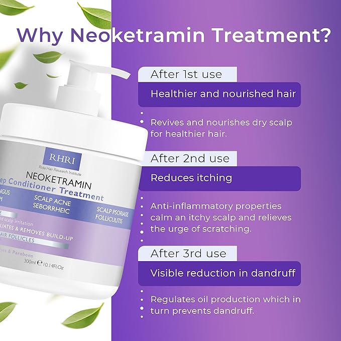 Anti Fungal Deep Conditioner for Men and Women | Scalp Treatment for Psoriasis, Dandruff, Seborrheic Dermatitis | Provides Relief from Folliculitis, Eczema, Itchy, Flaky and Dry Scalp