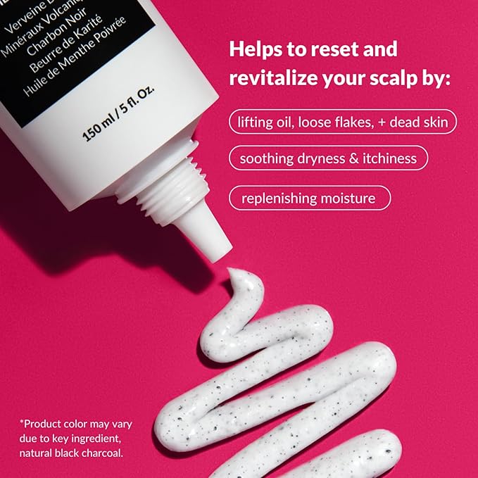 Love Ur Curls Exfoliating Scalp Scrub, Moisturizing, Gentle Build Up Removal for Curly Hair - with Peppermint Oil, for Alll Curl Types, 150mL