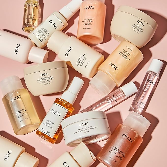 OUAI Medium Shampoo Travel Size - Hydrating Shampoo with Coconut Oil, Babassu, Kumquat Extract & Keratin - Strengthens, Nourishes & Adds Shine - Paraben & Sulfate Free Hair Care Products (3 Oz)