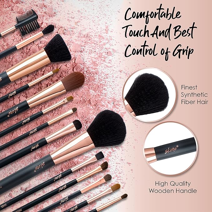 Skone Cosmetics | Professional Grade Makeup Brush | Eye Shadow | Eyebrows | Primer | Smudger | Nylon Brush (Smudger Brush)