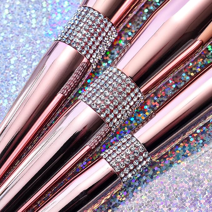 Bueart Design 16Pcs Makeup Brushes Set with Elegant Design Holder Case,Premium Ultra Soft Professional Make up Brushes for Foundation,Blush,Powder,Highlighter,Contour,Eyeshadow