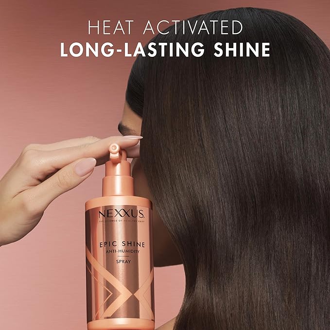 Nexxus Thermal Shield Spray Prep & Protect for 450 degree heat protection & Anti-Humidity Spray Epic Shine for Long Lasting, Weightless Shine
