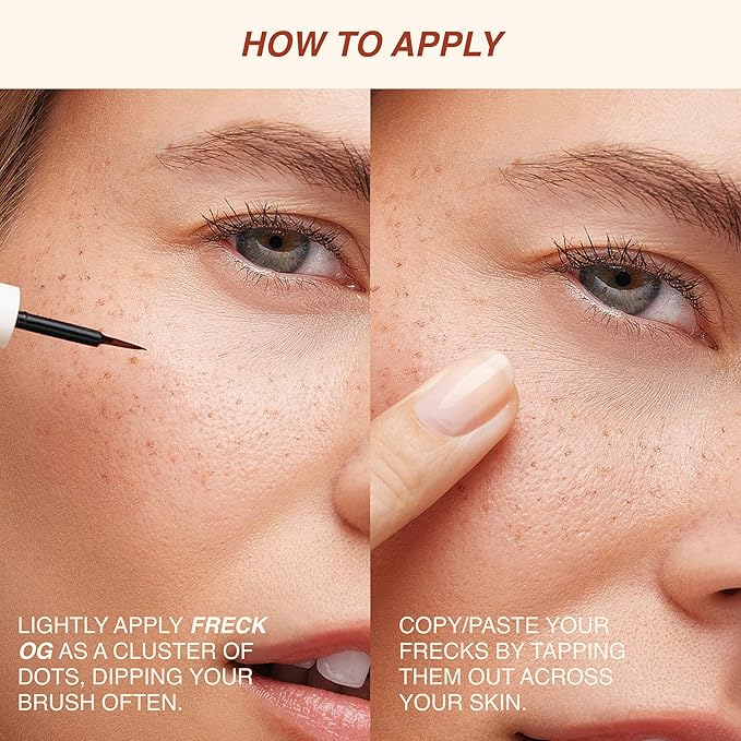 Freck Beauty, The Original Freckle Pen, NOIR – Natural-Looking, Buildable and Long-Lasting Faux Freckles with Clean, Vegan Formula, All Skin Tones, NOIR - (Medium/Dark)