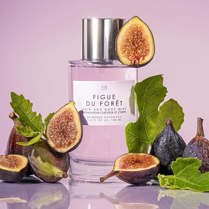 Le Monde Gourmand Figue du Forêt Hair & Body Perfume Mist - 3.4oz (100ml) - Fig, White Tea and Sweet Almond Milk Fragrance Notes