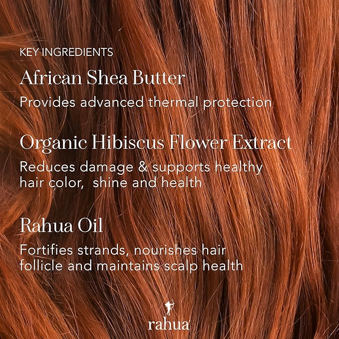 Rahua Heat Protectant Shield Spray, Vegan Lightweight Heat Protection for All Hair Types, Thermal Styling Primer, Morete & Hibiscus, Shea & Quinoa, Tropical Guava & Coconut Scent, 6.5 Fl Oz